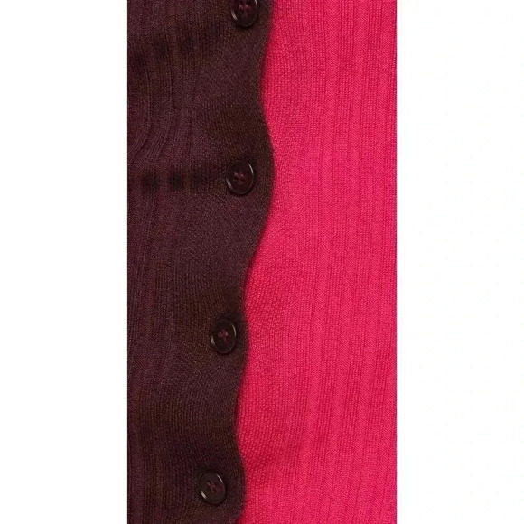 Lulus Charming Combo Pink and Purple Ribbed Button-Front Sweater Dress Size M - Picture 10 of 10